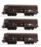 Roco 77019 - H0 - 3-tlg. Selbstentladewagen-Set, Fals, ÖBB, Ep. VI